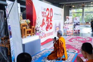 Újévi ünnepség Thaiföldön